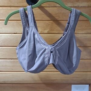 Olga Soft Gray Lace Accent Bra
